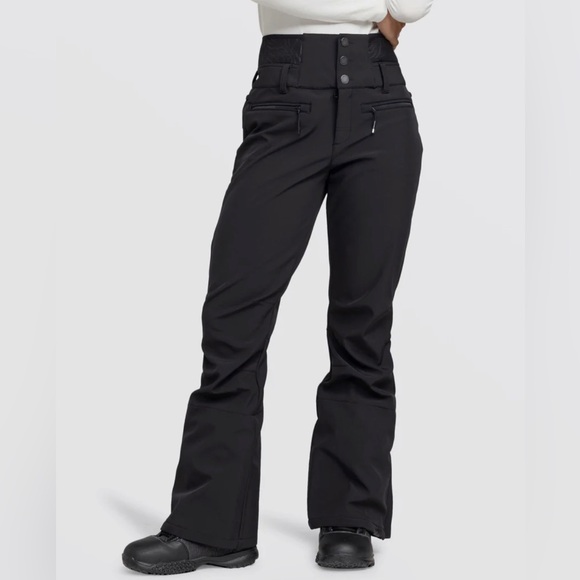 NEW Roxy Rising High Snow Pants Black - Picture 2 of 9